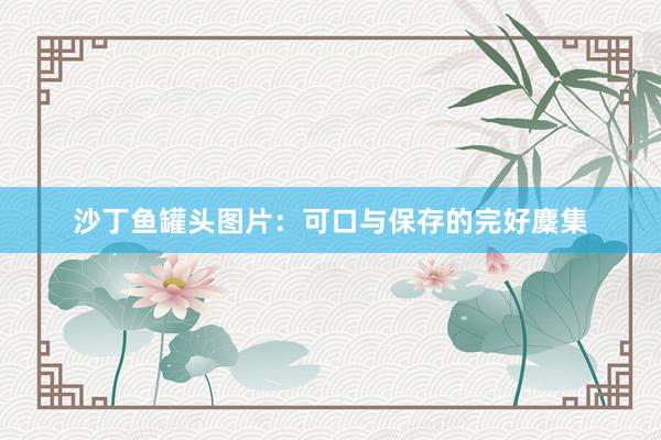 沙丁鱼罐头图片:可口与保存的完好麇集